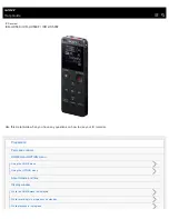 Sony ICD-UX560 Help Manual preview