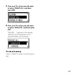 Preview for 17 page of Sony ICD-UX71F - Digital Flash Voice Recorder Quick Start Manual