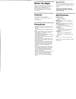 Предварительный просмотр 2 страницы Sony ICF-24 Operating Instructions Manual