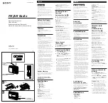 Preview for 1 page of Sony ICF-28 Operating Instructions