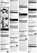 Preview for 2 page of Sony ICF-40 Operating Instructions