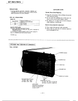 Предварительный просмотр 2 страницы Sony ICF-7601 Service Manual