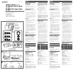 Sony ICF-790L Operating Instructions preview