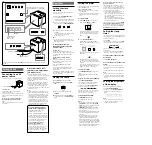 Preview for 2 page of Sony ICF-C1 Operating Instructions