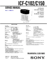 Предварительный просмотр 1 страницы Sony ICF-C102 Service Manual