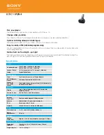 Предварительный просмотр 1 страницы Sony ICF-C11iP Specifications