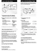 Предварительный просмотр 3 страницы Sony ICF-C120 Primary Operating Instructions