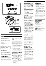 Предварительный просмотр 2 страницы Sony ICF -C135 Operating Instructions