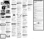 Preview for 2 page of Sony ICF-C143 Operating Instructions