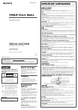 Preview for 1 page of Sony ICF-C212 Operating Instructions