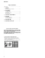 Предварительный просмотр 2 страницы Sony ICF-C212 Service Manual