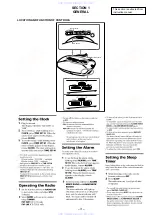 Предварительный просмотр 3 страницы Sony ICF-C215 - Fm/am Dual Alarm Clock Service Manual