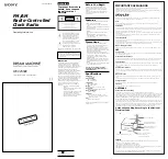 Preview for 1 page of Sony ICF-C255RC - Auto Time Set Clock Radio Operating Instructions