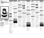 Предварительный просмотр 1 страницы Sony ICF-C713 Operating Instructions