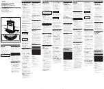 Preview for 3 page of Sony ICF-C713L Operating Instructions