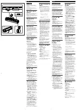 Preview for 2 page of Sony ICF-C760 Operating Instructions