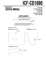 Предварительный просмотр 29 страницы Sony ICF-CD1000 Service Manual