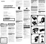 Preview for 1 page of Sony ICF-CD73V Operating Instructions