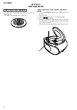 Preview for 4 page of Sony ICF-CD837 Service Manual