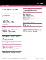 Preview for 2 page of Sony ICF-CS10IP - Clock Radio With Ipod Dock Specifications