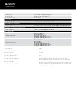 Preview for 2 page of Sony ICF-CS10iPWHT Specifications