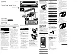 Sony ICF-DS15iP Reference Manual preview