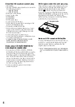 Preview for 6 page of Sony ICF-DVD57TV - Dvd Tv Clock Radio Operating Instructions Manual