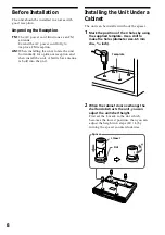 Preview for 8 page of Sony ICF-DVD57TV - Dvd Tv Clock Radio Operating Instructions Manual