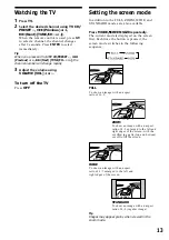 Preview for 13 page of Sony ICF-DVD57TV - Dvd Tv Clock Radio Operating Instructions Manual