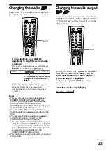 Preview for 23 page of Sony ICF-DVD57TV - Dvd Tv Clock Radio Operating Instructions Manual