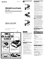 Sony ICF ICF-C318 Operating Instructions preview