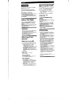 Preview for 3 page of Sony ICF ICF-SW11 Operating Instructions Manual