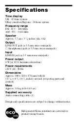 Preview for 7 page of Sony ICF-M1000 User Manual