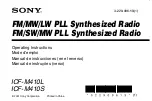 Sony ICF-M410L User Manual предпросмотр