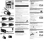 Предварительный просмотр 2 страницы Sony ICF-M410V Operating Instructions