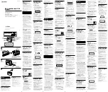 Sony ICF-M600 Operating Instructions preview