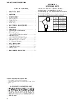 Предварительный просмотр 2 страницы Sony ICF-M770L Service Manual