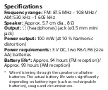 Preview for 5 page of Sony ICF-P27 User Manual