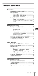 Preview for 3 page of Sony ICF-SW07 Operating Instructions Manual