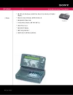 Preview for 1 page of Sony ICF-SW12 Specification Sheet