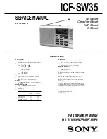 Sony ICF-SW35 Service Manual предпросмотр