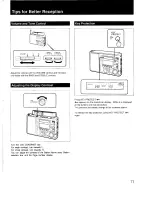 Preview for 11 page of Sony ICF-SW77 Operating Instructions Manual