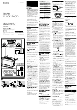 Sony ICFC414 - ICF C414 Clock Radio Operating Instructions preview