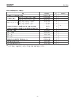 Предварительный просмотр 4 страницы Sony ICX418AKL Product Manual