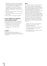 Preview for 4 page of Sony ID Telephone IT-ID70 Operating Instructions Manual