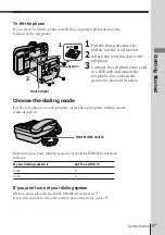 Preview for 9 page of Sony ID Telephone IT-ID70 Operating Instructions Manual