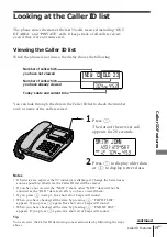 Preview for 19 page of Sony ID Telephone IT-ID70 Operating Instructions Manual