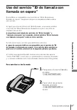 Preview for 55 page of Sony ID Telephone IT-ID70 Operating Instructions Manual