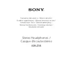 Preview for 1 page of Sony IER-Z1R Operating Instructions Manual