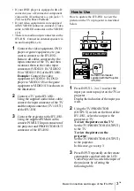 Предварительный просмотр 9 страницы Sony IFU-HS1 Operating Instructions Manual